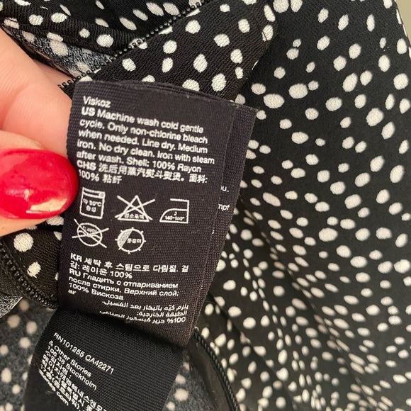 & OTHER STORIES Puff Sleeve Polka Dot Top Size 4 - Picture 11 of 11